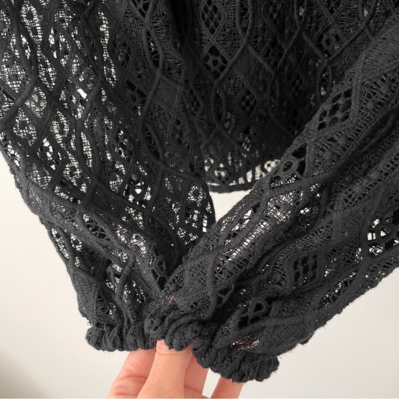 Sezane Noir Black Salina Long Sleeve Blouse 38 US 6 - Picture 11 of 12